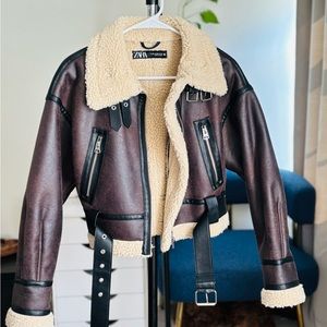 Zara Double sided short jacket || New